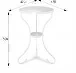 Столик журнальный SHT-CT10 белый муар от фабрики Mebelik