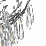 Подвесная люстра Citilux Ritz CL310081 (220V, хрусталь, подвески, на цепи, листья, ветки)