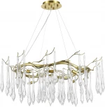 Подвесной светильник ST Luce Teardrops SL1660.203.10 Шампань/Шампань, Прозрачный G9 10*5W 4000K (220V, на тросе)