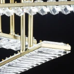 Потолочная люстра хрустальная светодиодная на штанге Reluce 02598-0.3-102W COP (220V)