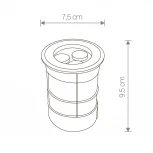 Встраиваемый светильник уличный Nowodvorski Picco 9104 (LED, 220V, круглые, IP67)