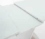 Стол Севилья МДФ, Стекло, Белый матовый шагрень/Белый, Аврора