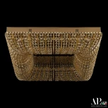 Потолочная люстра светодиодная APL LED Sicilia SH603.2.60.M.Gd.3000 (220V, хрусталь)