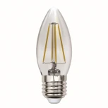 Лампочка светодиодная свеча прозрачная E27 13W 3000K Uniel LED-C35-13W/3000K/E27/CL PLS02WH