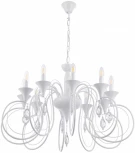 Подвесная люстра Arte Milano AM349920 349920/10 WT (220V, подвески, на цепи, подсвечник, свеча)