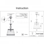 Подвесной светильник Maytoni Grace RC247-PL-01-R