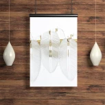 Подвесная люстра Arte Lamp Evie A4052SP-12SG (220V, на тросе, листья)