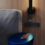 Рамка на 4 поста (графит, стекло) Voltum S70 VLS110407