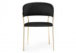 Стул на металлокаркасе kamelia black / gold