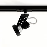Трековый светильник однофазный 7W 220V Black RAUMBERG 8127Bk (круглые)