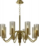 Подвесная люстра ST Luce SL2005 SL2005.303.08 латунь/коньячный E14 8*40W (220V, на цепи)