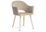 Стул Woodville на металлокаркасе Апри микровелюр 05 / бежевый глянец 464180