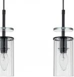 Подвесной светильник Escada Avolto 10191/3S 3х40Вт Е14, металл/стекло, черный (220V, на проводе)