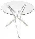 Стеклянный стол M-City RIGA прозрачный