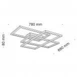 Потолочная люстра Maytoni Line MOD015CL-L80B