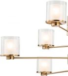 Потолочная люстра ярусная на штанге 13023/8R Brass Indigo Bilancia V000358 (220V)