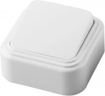 Выключатель одноклавишный (белый) Stekker Брест 32742