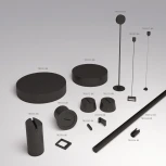 Наконечник для трека-ремня с возможностью перегиба ремня Denkirs Belty Base TR5519-BK