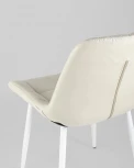 Стул Stool Group Флекс велюр светло-бежевый белые ножки УТ000025207