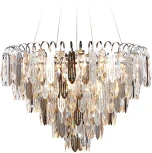 Подвесная люстра каскадная Ambrella TRADITIONAL TR5257 (220V, хрусталь, на тросе)