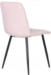 Стул обеденный DOBRIN CHILLY ROMBO (Розовый Simple 03, основание черное) 006 ROMBO, цвет сиденья розовый основания черный