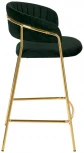 Стул полубарный Turin зеленый с золотыми ножками Bradex Home FR 0908