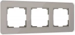 Рамка на 3 поста Elite (дымчатый, стекло) Werkel W0032417 (a057876)