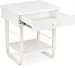 Прикроватная тумба Woodville Малгома белая 511606