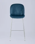 Стул барный Stool Group Beetle со спинкой маренго хромированные ножки УТ000004723