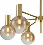 Люстра потолочная на штанге Collana V000220 (13015/6R Gold) (шар)