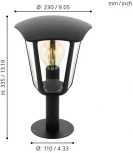 Наземный фонарь Eglo Monreale 98122 (220V, IP44)