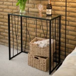 Консольный стол AllConsoles 1023-CB clear черный муар