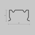 Комплект креплений для профиля 20×20 4 шт. Maytoni 642078