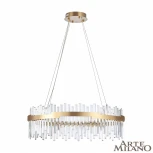 Подвесная люстра Arte Milano Venezia 312011/D800 BS (регулировка яркости, LED, 220V, хрусталь, пульт управления, на тросе, круглые)