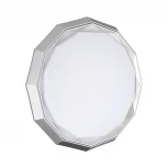 Настенно-потолочный светильник Sonex Vaxin 7671/DL пластик/белый/хром LED 48Вт 3000-6000К пульт ДУ (регулировка яркости, 220V, круглые, IP43)