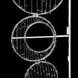 Светодиодная Консоль «Круги» 80 x 180 см, Разноцветная, 220В Laitcom LC-13408