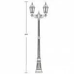 Наземный фонарь Oasis Light 91409L A Bl