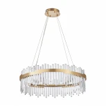 Подвесная люстра Arte Milano Venezia 312011/D800 BS (регулировка яркости, LED, 220V, хрусталь, пульт управления, на тросе, круглые)