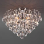 Потолочная люстра Eurosvet Ostiniya 3299/6 хром / прозрачный хрусталь