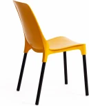 Стул GENIUS (mod 75) / 1 шт. в упаковке (Металл,Пластик /Желтый,Черный)