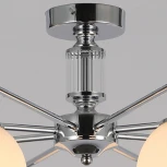 Потолочная люстра на штанге ILLUMICO IL0064-8C-79 CR (220V, шар)