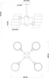Потолочная люстра Arte Lamp Carlo A8205SP-4BK (220V)