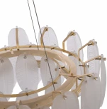 Подвесная люстра Arte Milano AM-4653 4653.D550.H240.E14.6 G (220V, на тросе, перо)