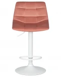 Стул барный TAILOR WHITE (пудрово-розовый велюр (MJ9-32))