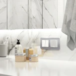 Рамка на 2 поста Platinum (алюминий) Werkel W0022606 (a059212)