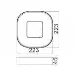 Настенный светильник уличный Oasis Light Sidney W3501L-3K