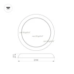 Встраиваемый точечный светильник Arlight 034466 (LED, 220V, круглые, IP44)