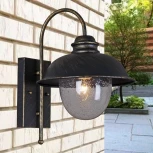 Настенный фонарь уличный Reluce 08300-9.2-001SJ BKG (220V, фонарь, IP54)