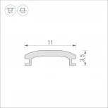 Экран STRETCH-SHADOW-10m OPAL-PVC (A2-CONTOUR-PRO) (Arlight) 040644