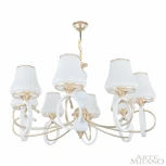 Подвесная люстра Arte Milano Florentia-2387 302387/8 Wh/Gd (220V, на цепи)